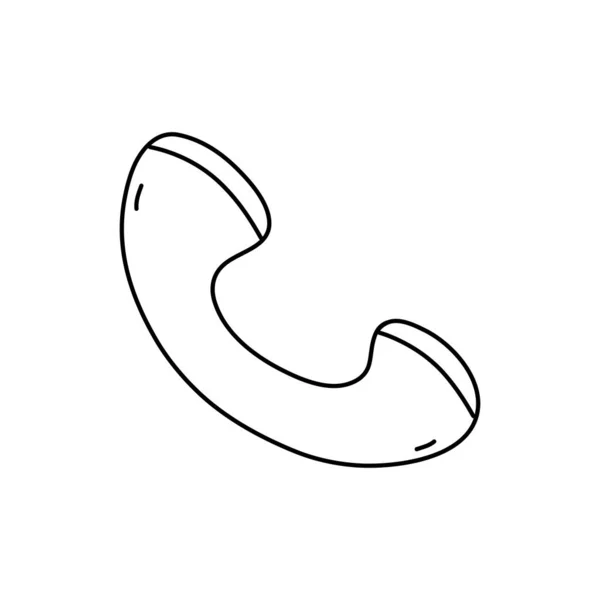 Лінійний Телефонний Знак Виклику Мобільного Язку Векторні Ілюстрації — стоковий вектор