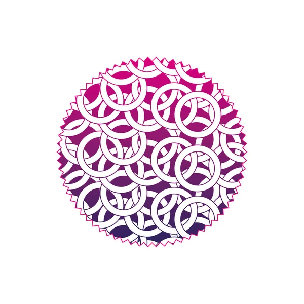 Цветной Силуэт Круга Графическим Бесшовным Творческим Фоном Текстурные Векторные Иллюстрации — стоковый вектор