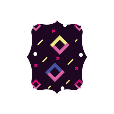 dikdörtgeni geometrik grafik stili arka plan vektör çizim ile