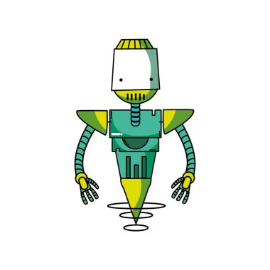 teknoloji robot makine robot vücut vektör çizim ile