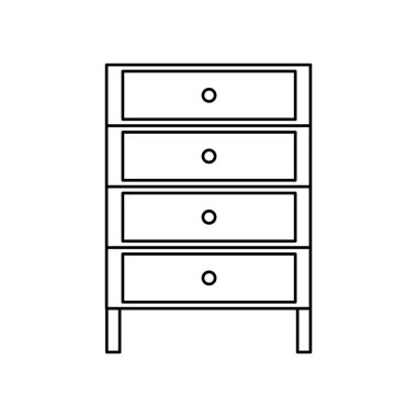 satır kabine arşiv dosyası belge çekmece vektör çizim ile