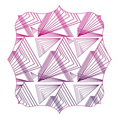 arka plan stili vektör çizim siluet kare desen soyut şekiller