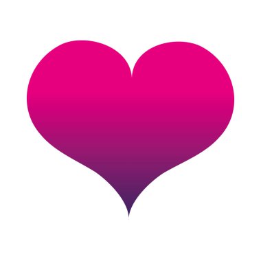 siluet sanat kalp sevgi simgesi tasarım vektör çizim