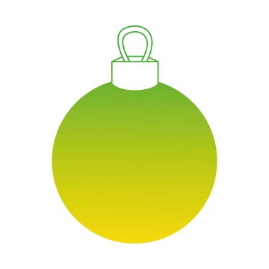 siluet daire topu dekorasyon Noel tasarlamak vektör için