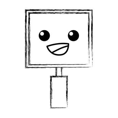 mutlu ve sevimli cherring kurulu kawaii vektör çizim şekil