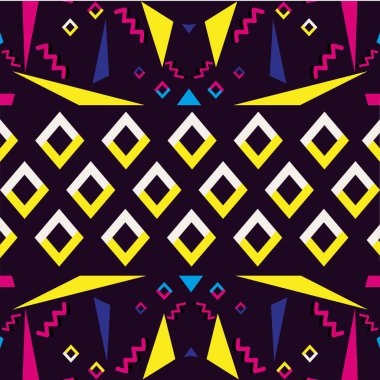 rakamlar memphis tarzı arka plan vektör çizim soyut