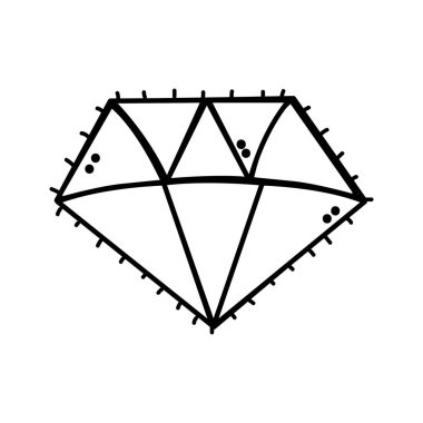 Elmas mücevher takılar ve değerli Tema izole tasarım vektör çizim