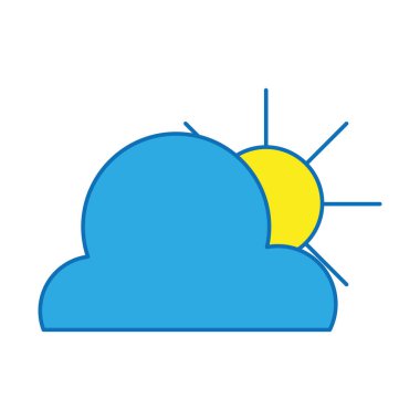 gökyüzü vektör çizim güneş doğal hava ile bulut