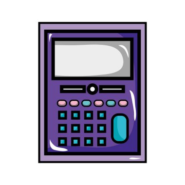 hesap makinesi nesne okul eğitim tasarlamak vektör