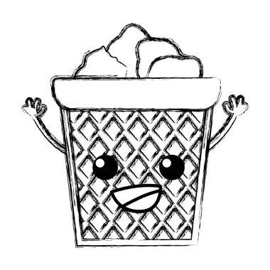 Şekil mutlu kağıtları kawaii silah vektör çizim ile olabilir