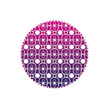 renkli siluet daire desen grafik sorunsuz arka plan stili vektör çizim ile