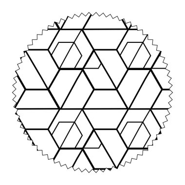 Daire ile seamless modeli şekiller arka plan tasarlamak vektör