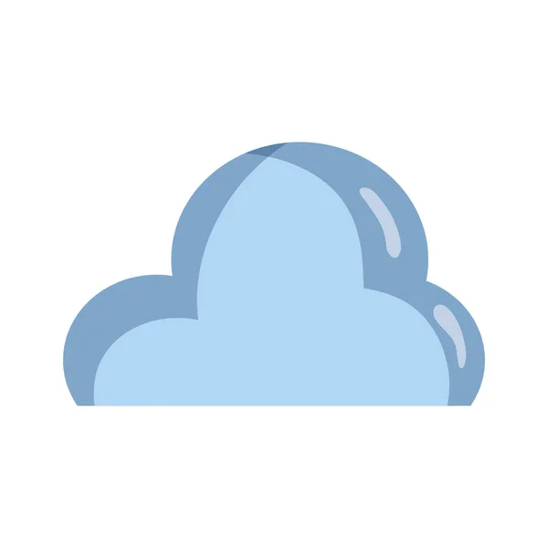 Χαριτωμένο Φυσική Σύννεφο Καιρού Για Την Εικονογράφηση Διάνυσμα Ουρανό — Διανυσματικό Αρχείο
