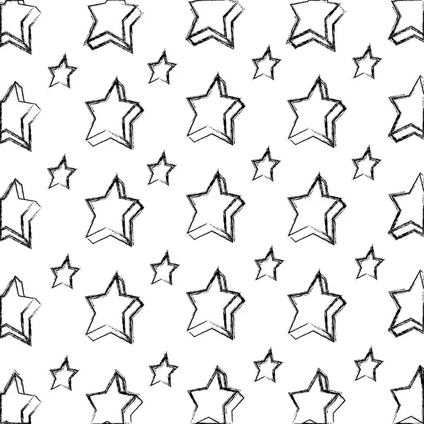 Star Decoration Award Success Theme Isolated Design Illustration Vectorielle — Image vectorielle