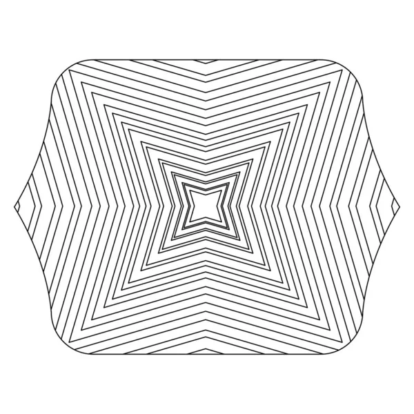 抽象的なパターン線四角形図形背景があるデザインのベクトル図 — ストックベクタ