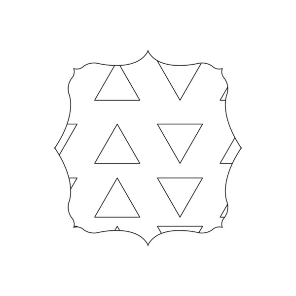 Linea Quadrata Con Grafica Stile Geometrico Sfondo Vettoriale Illustrazione — Vettoriale Stock