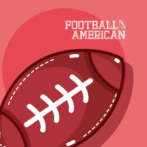 Illustration Vectorielle Ballon Football Américain Design Graphique — Image vectorielle