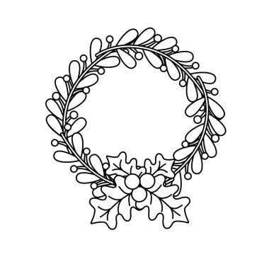 satır rustik doğal dalları dekorasyon vektör çizim bırakır