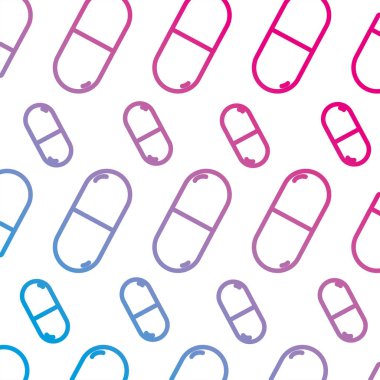 satırı ilaç hap ilaç tıbbi tedavi arka plan vektör çizim