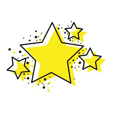 parlak yıldız parlak tasarlamak vektör uzay