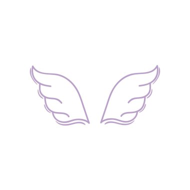 renkli kanatlar öğesi stil öğesi tasarım vektör çizim