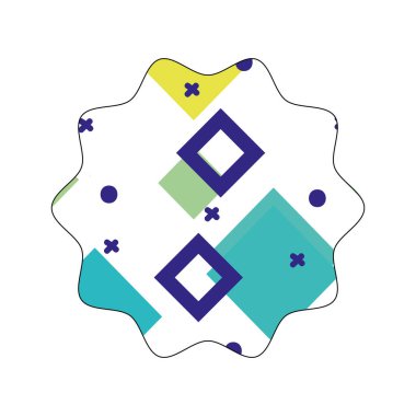 geometrik tarzı grafik arka plan vektör çizim ile yıldız