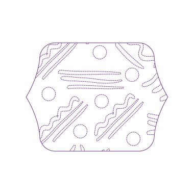 Dotty şekil quadrate soyut stil memphis arka plan vektör çizim ile