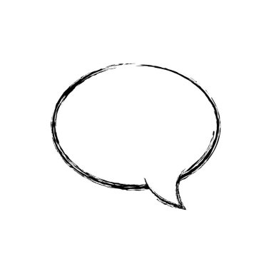 Şekil oval sohbet kabarcık sanat metin iletisi vektör çizim