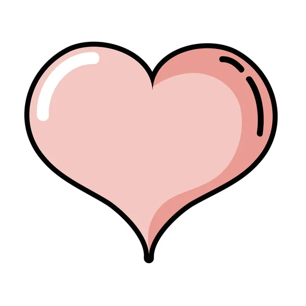 Мистецтво Серце Любов Іконка Дизайн Векторні Ілюстрації — стоковий вектор