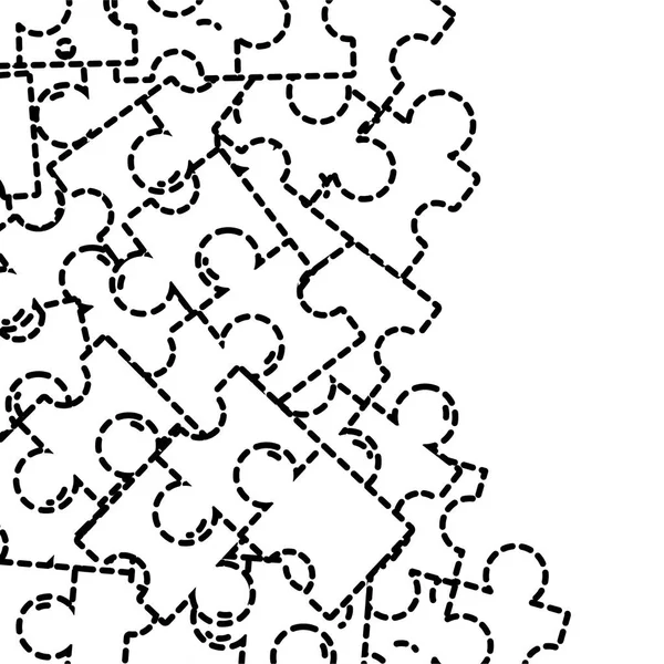 Детали Головоломки Игра Дизайн Фона Векторной Иллюстрации — стоковый вектор