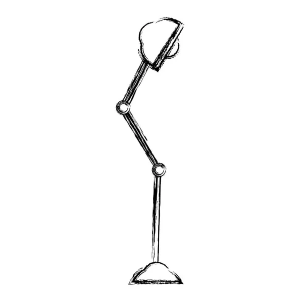 Figure Office Light Lamp Object Design Vector Illustration — Stock Vector