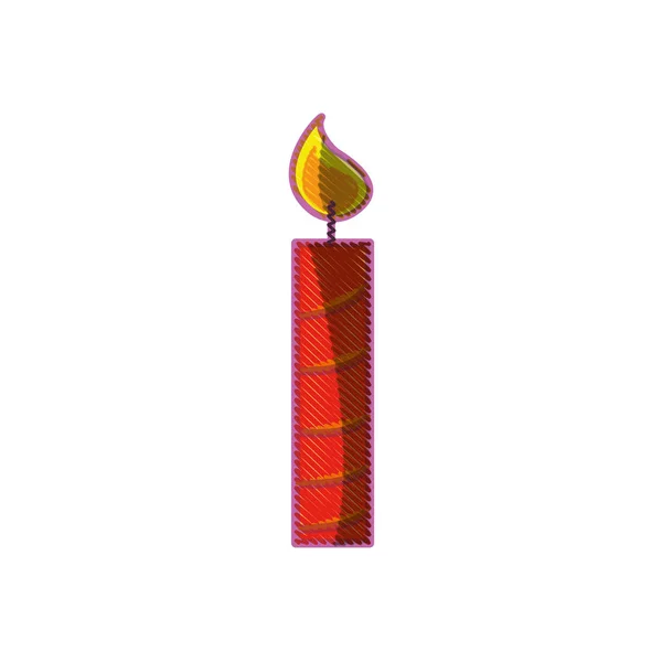 Дизайн Векторной Иллюстрации Празднованию Праздника Свечи — стоковый вектор