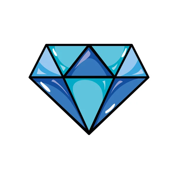 Beauté Luxe Diamant Gen Accessoire Vecteur Illustration — Image vectorielle