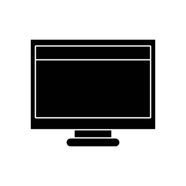 kontur bilgisayar teknolojisi ile ekran ve webside tasarım vektör çizim