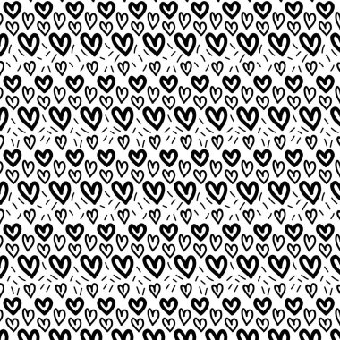 Desen arka plan doku dekorasyon ve tekstil tema siyah ve beyaz tasarım vektör çizim