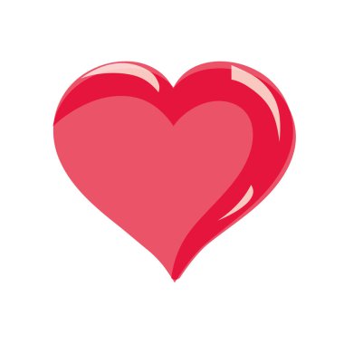 kalp aşk sembol simge romantizm vektör çizim