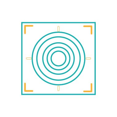 odak vektör çizim ateş hattı silah görme daire