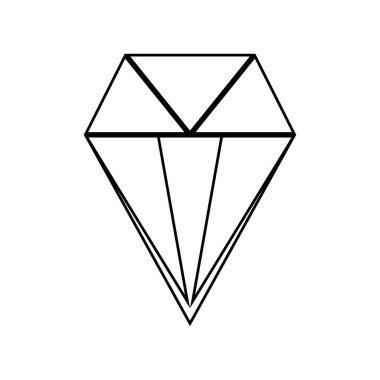 Line parlak kristal elmas ve kıymetli taş vektör çizim