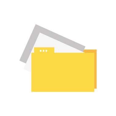 dosya klasör belgeler ile bilgi vektör çizim kağıtları