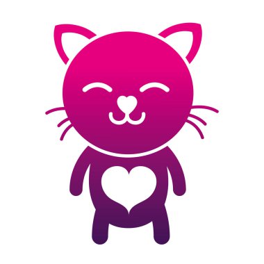 uyuyan kedi sevimli kedi hayvan vektör çizim siluet