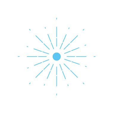 renkli doğal sunburst ile soyut ray tasarlamak vektör