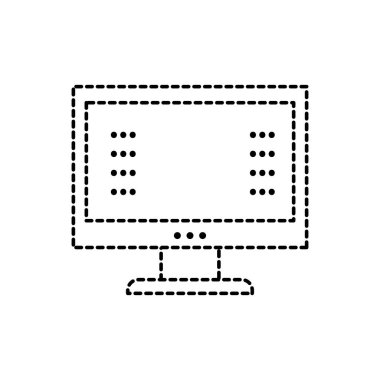 noktalı şekil bilgisayar ekran web şifre teknolojisi ile