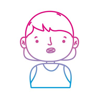 satır avatar kız bluz ve saç modeli tasarım vektör çizim ile