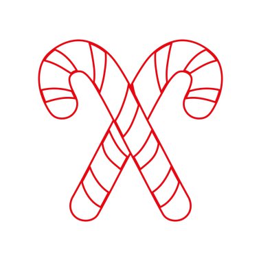 renkli tatlı baston karamelli tatlı vektör çizim