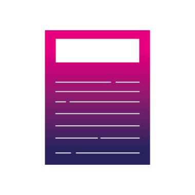 siluet iş kağıt belge çalışma bilgi vektör çizim