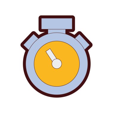 çizgi rengi Chronometre nesnesi zaman ölçü vektör çizim bilmek