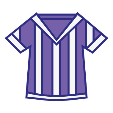 Amerikan futbolu vektör çizim oynamak için tam renkli tişört üniforma