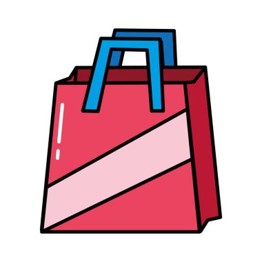 Özel Dükkanı vektör çizim nesnesine alışveriş çantası