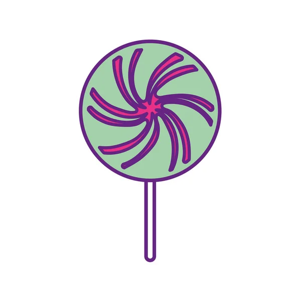 美味的糖果甜焦糖美味向量插图 — 图库矢量图片