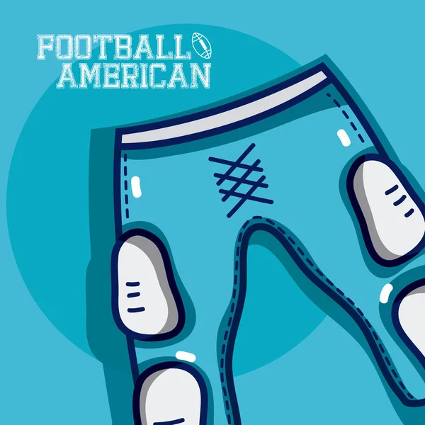 Pantalon Football Américain Illustration Vectorielle Graphisme — Image vectorielle